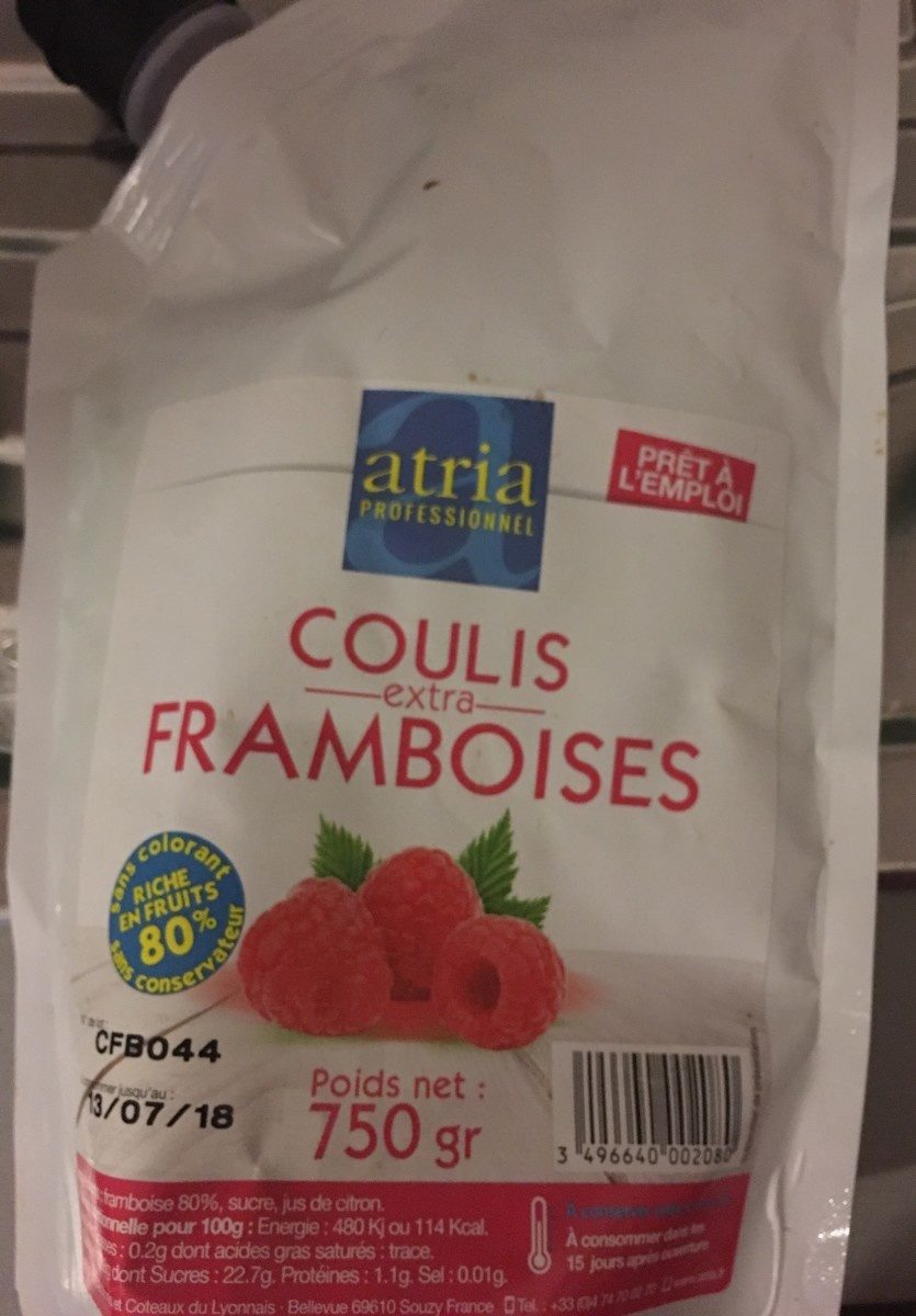 Coulis extra Franboise - Produit