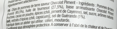 Chips de pommes de terre saveur Chocolat Piment - المكونات - fr