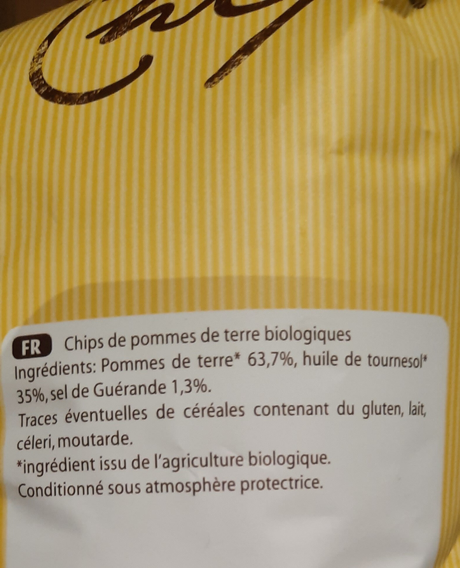 Chips Nature - Ingredientes - fr