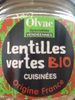 Lentilles Vertes Bio Cuisinees - Produit