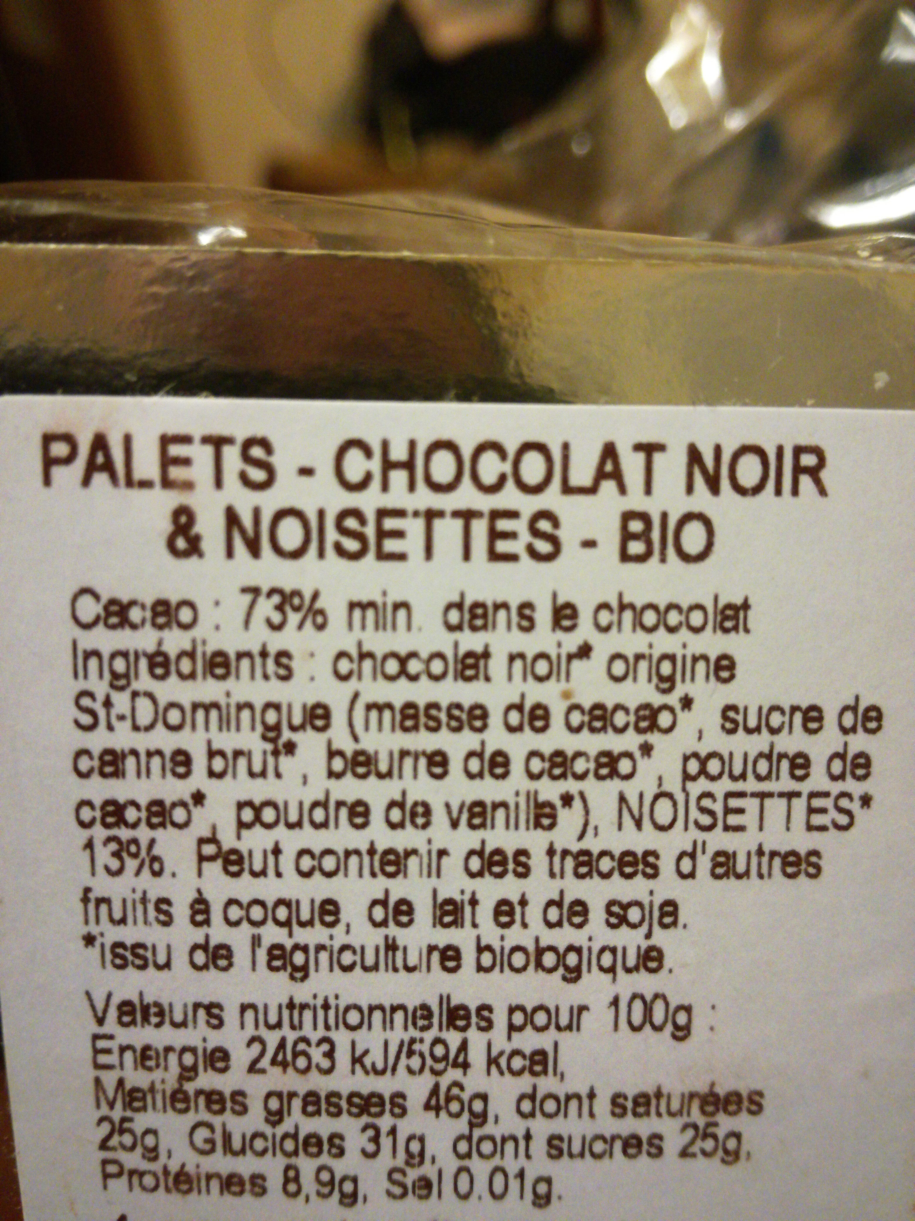 palets - Ingredients - fr