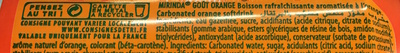 Mirinda -Goût Orange - Ingrédients