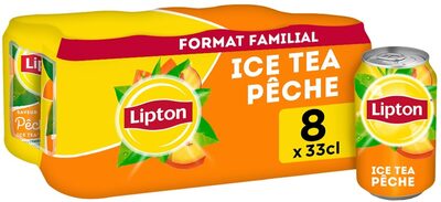 Lipton Ice Tea saveur pêche format familial 8 x 33 cl - Produit