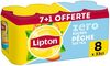 Lipton Ice Tea saveur pêche zéro sucres 7 x 33 cl + 1 offerte - Product