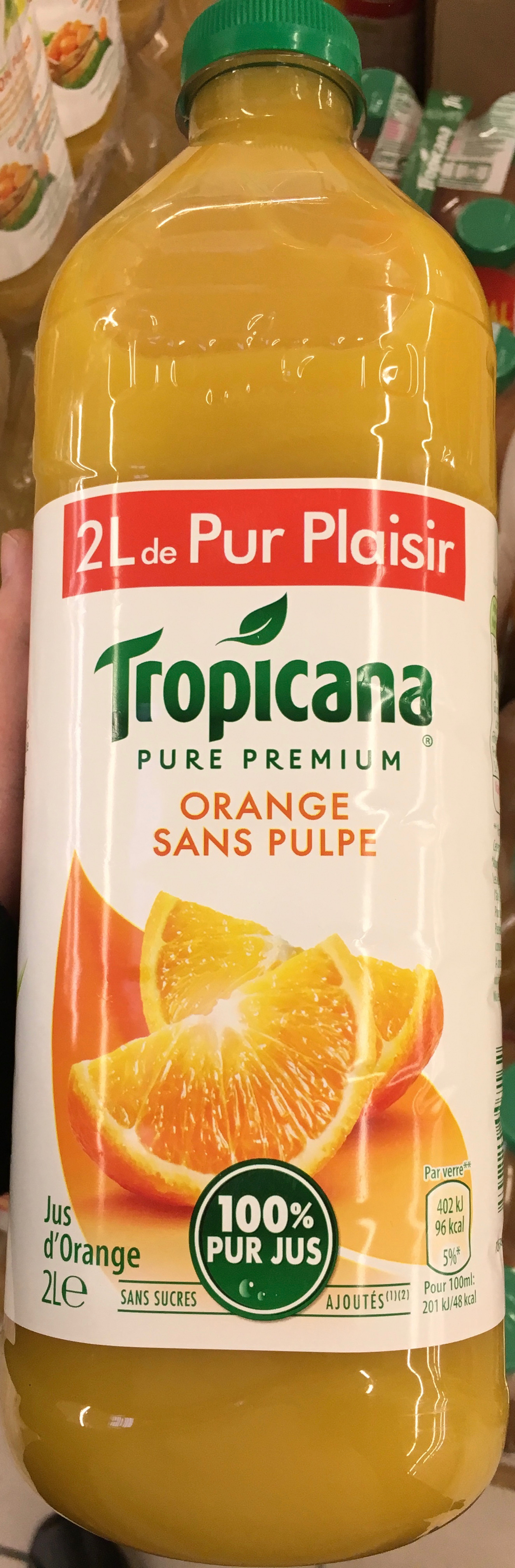Pure Premium Orange sans pulpe - Produit