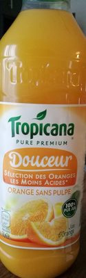 Tropicana Douceur orange sans pulpe 1 L - Produit