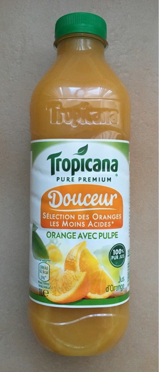 Tropicana Douceur orange avec pulpe 1 L - Produkt - fr