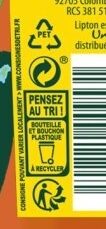 Lipton Ice Tea saveur pêche 1 L - Instruction de recyclage et/ou informations d'emballage