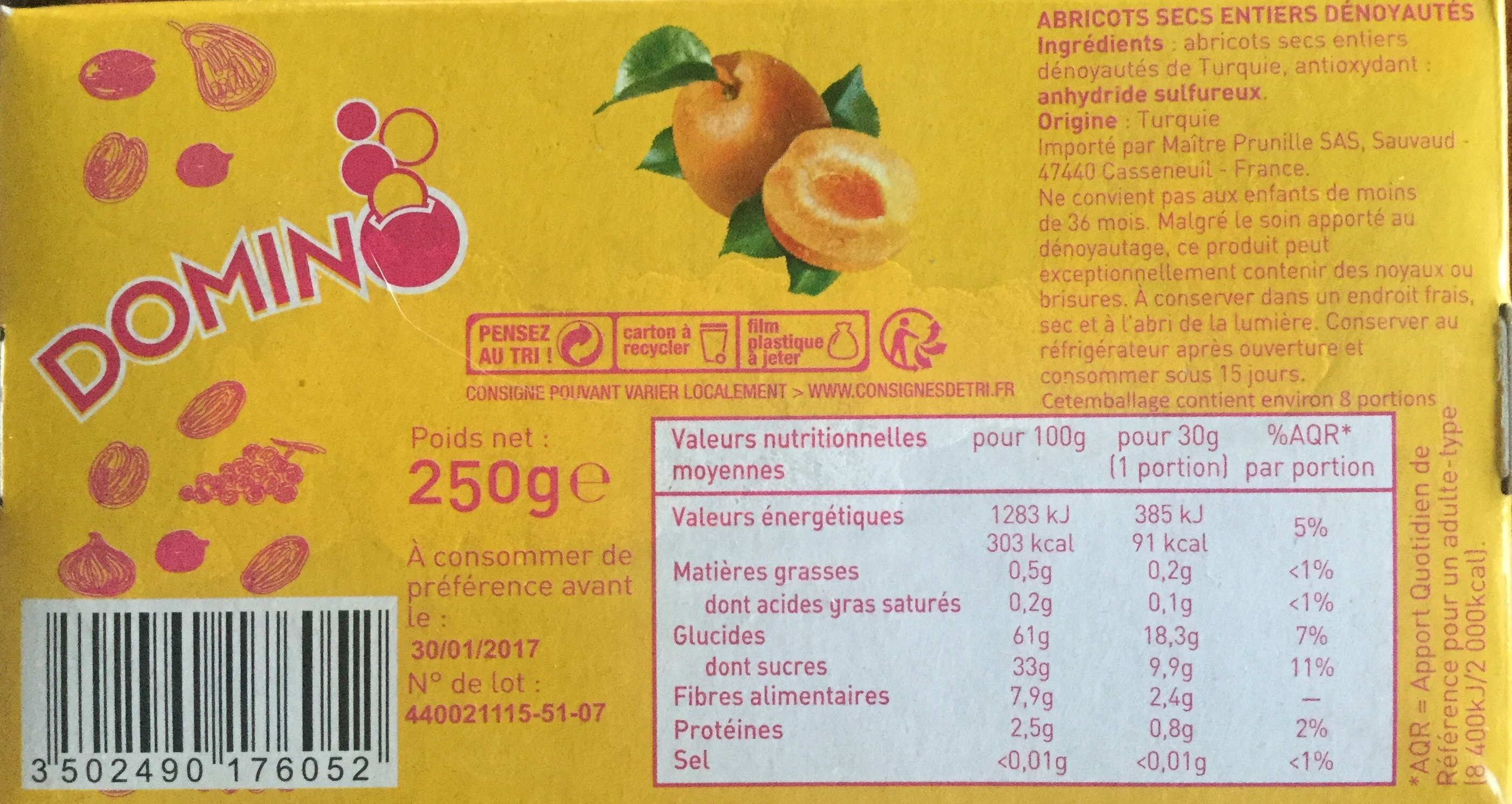 Abricots secs - Product - fr
