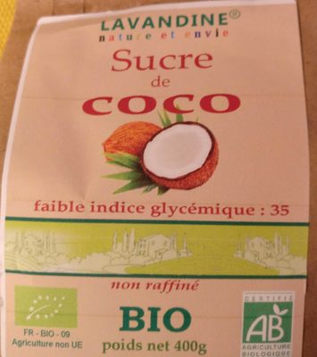 Sucre de noix de coco bio - Produit