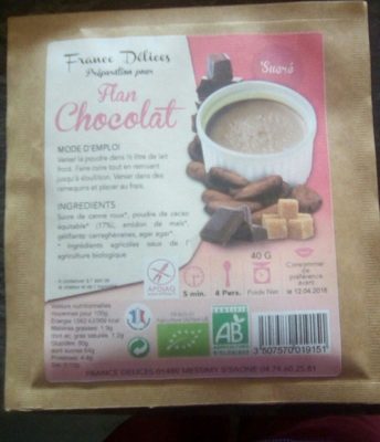 Flan Chocolat - Product - fr