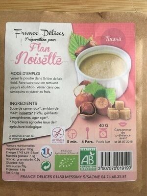 Flan noisette - Product
