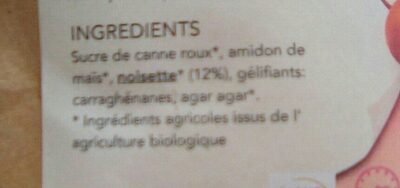 Flan noisette - Ingredients