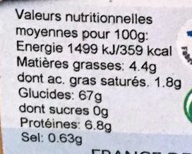 Flan au Café Bio Sans Gluten Sans Sucre Ajouté - Valori nutrizionali - fr