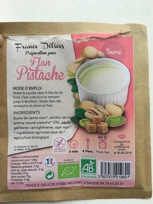 Préparation pour Flan pistache sucré - Product - fr