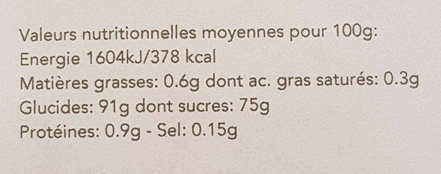 Préparation pour Flan pistache sucré - Nutrition facts - fr