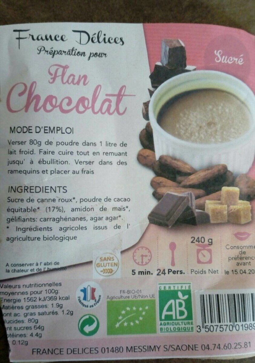 Flan chocolat - Product - fr