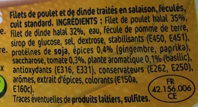 Délice de Poulet à l'Orientale - Ingredients - fr