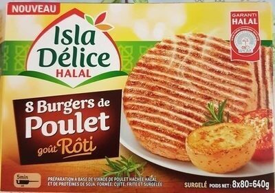 8 Burgers de Poulet goût Rôti - نتاج - fr