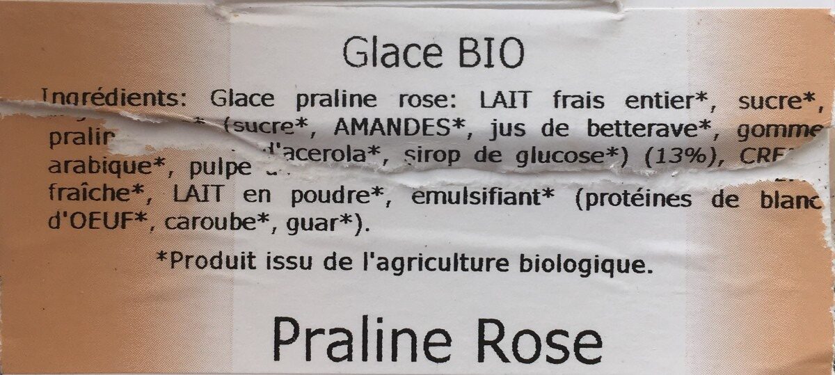 Praline Rose - Ingredients - fr