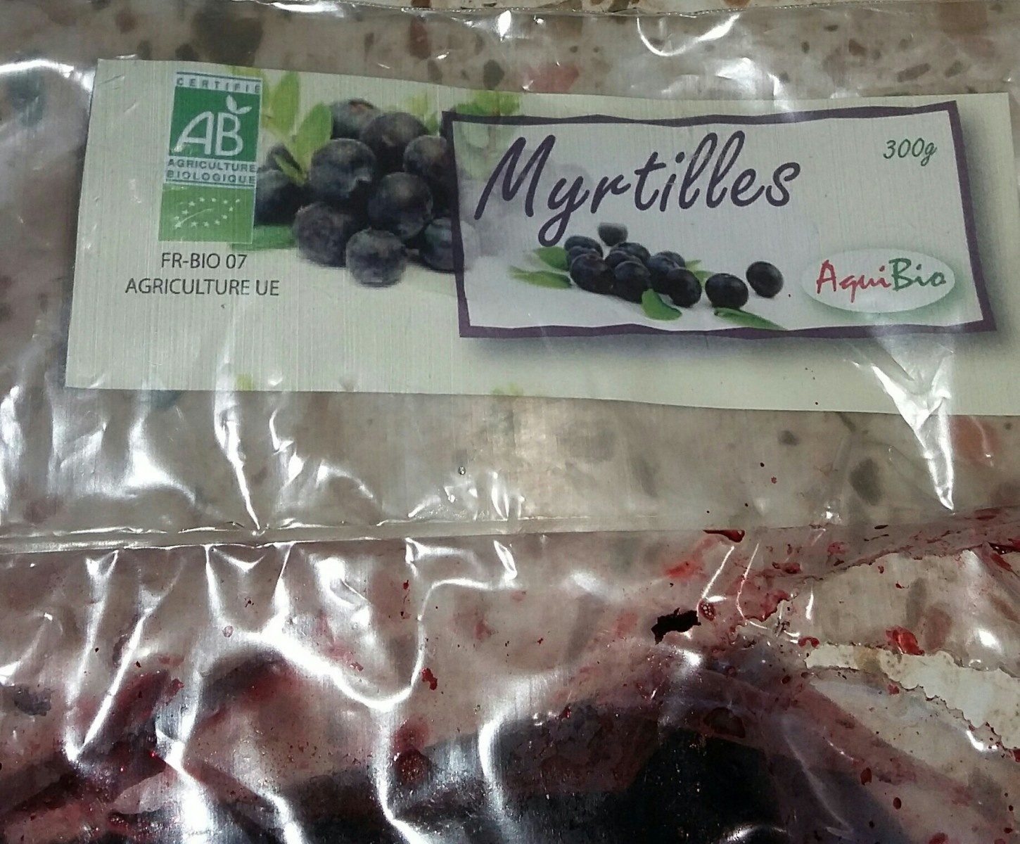 Myrtilles surgelées - Ingredients - fr