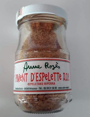 Piment d'Espelette AOC ANNE ROZES - Product - fr