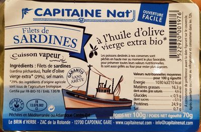 Filets de sardines à l'huile d'olive - Product - fr
