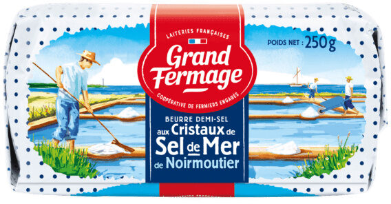 Beurre demi-sel aux cristaux de sel de Mer de Noirmoutier - Produit