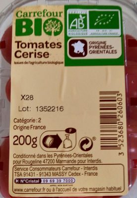 Tomates Cerise - Ingredientes - fr