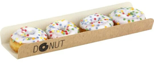 Mini Donuts Coating blanc x 4 - Näringsfakta - fr