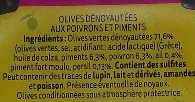 Olives à l'orientale - Ingrédients