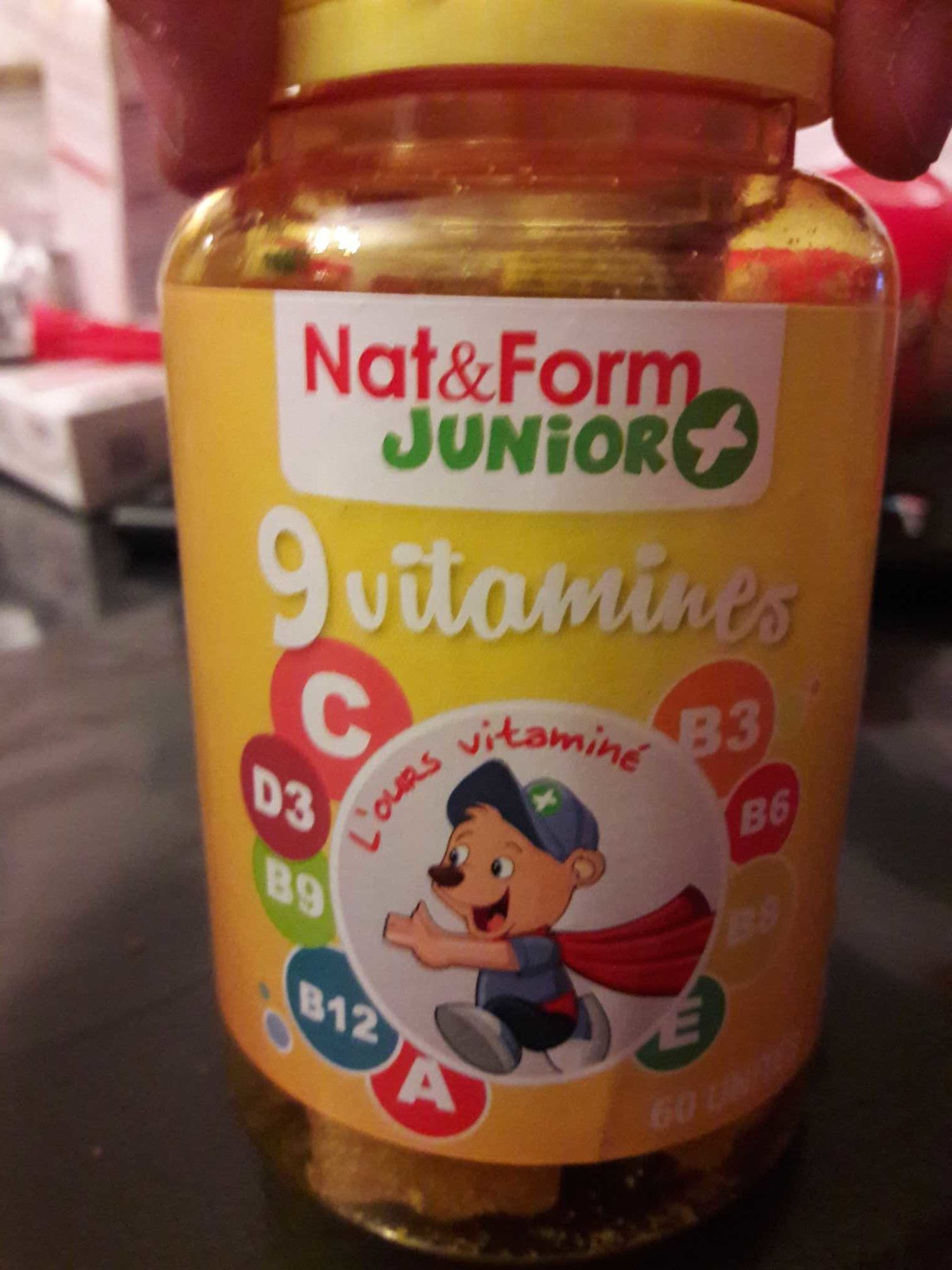 9 Vitamines Goût orange, citron, framboise - Product - fr