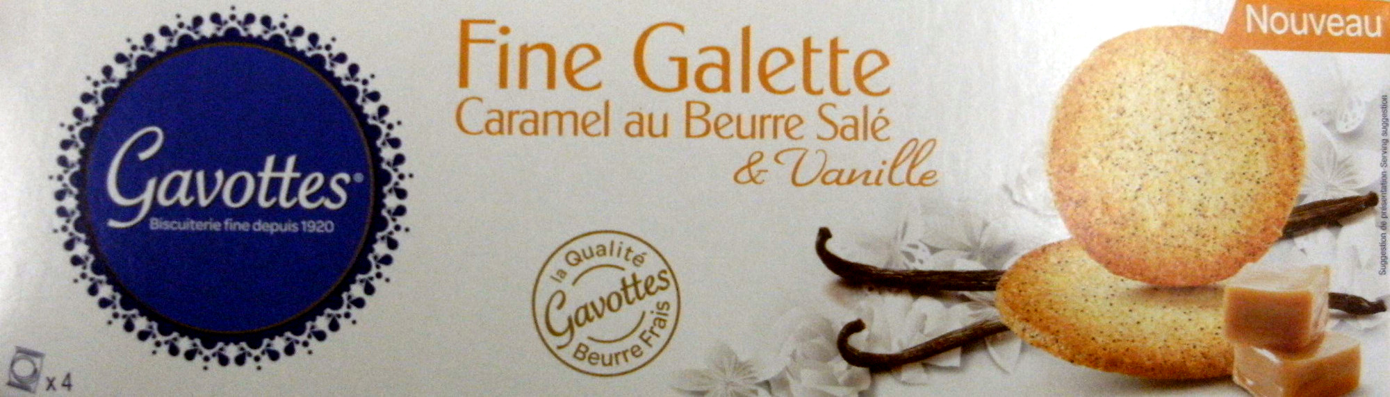 Gavottes fine galette caramel au beurre salé & vanille - Produkt - fr