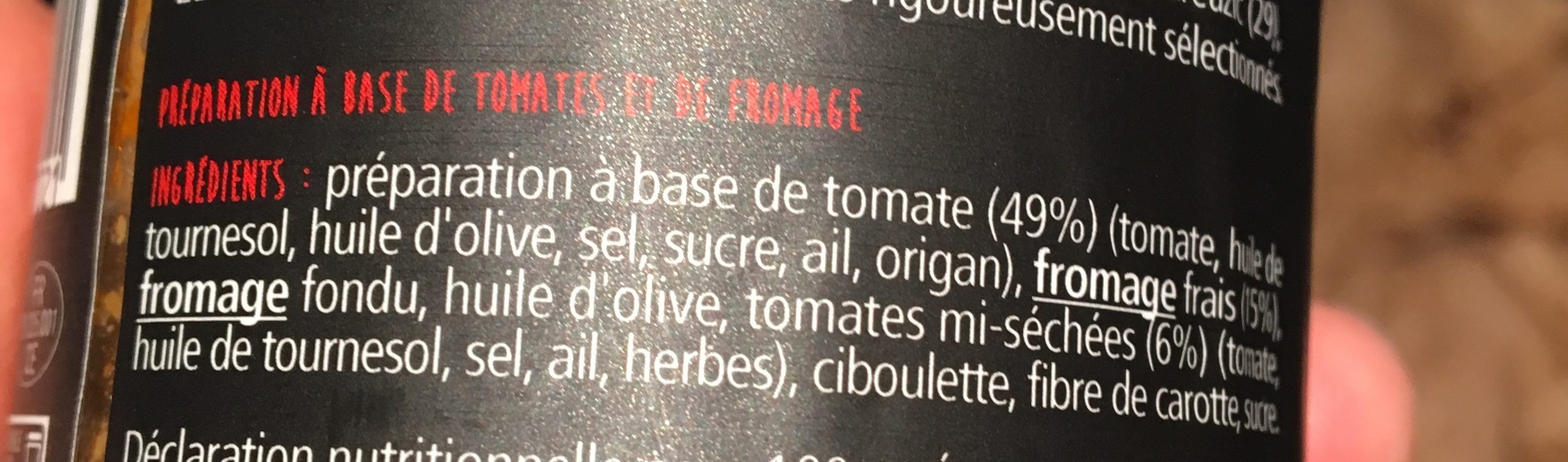 Caviar de tomates - Ingredients - fr