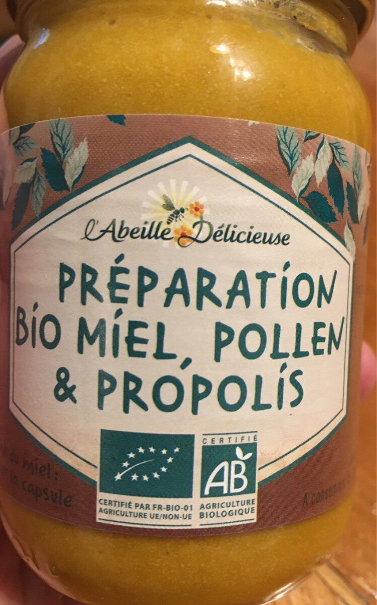 Preparation bio miel polen et propolis - Produit