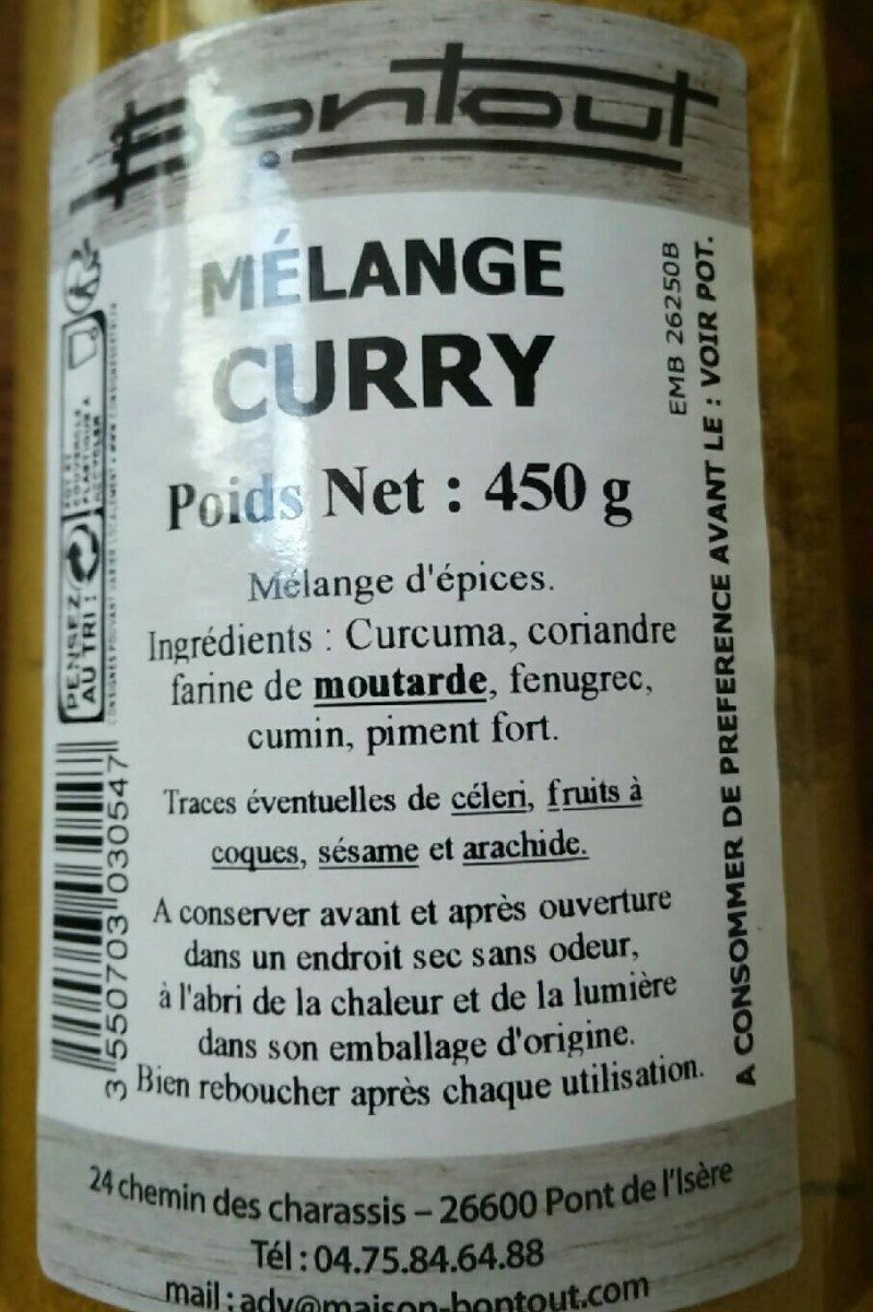 Mélange curry - Product - fr