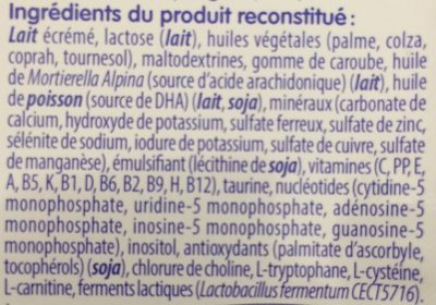 Lait Ar Anti Régurgitations 1er Age De 0 à 6 Mois Picot Ar - Ingredienser - fr