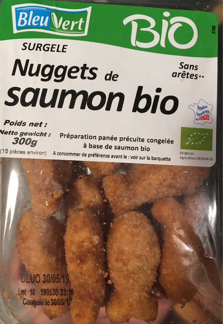 Nuggets saumon bio - Product - fr