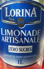 Limonade artinsanale zéro sucres - Produit