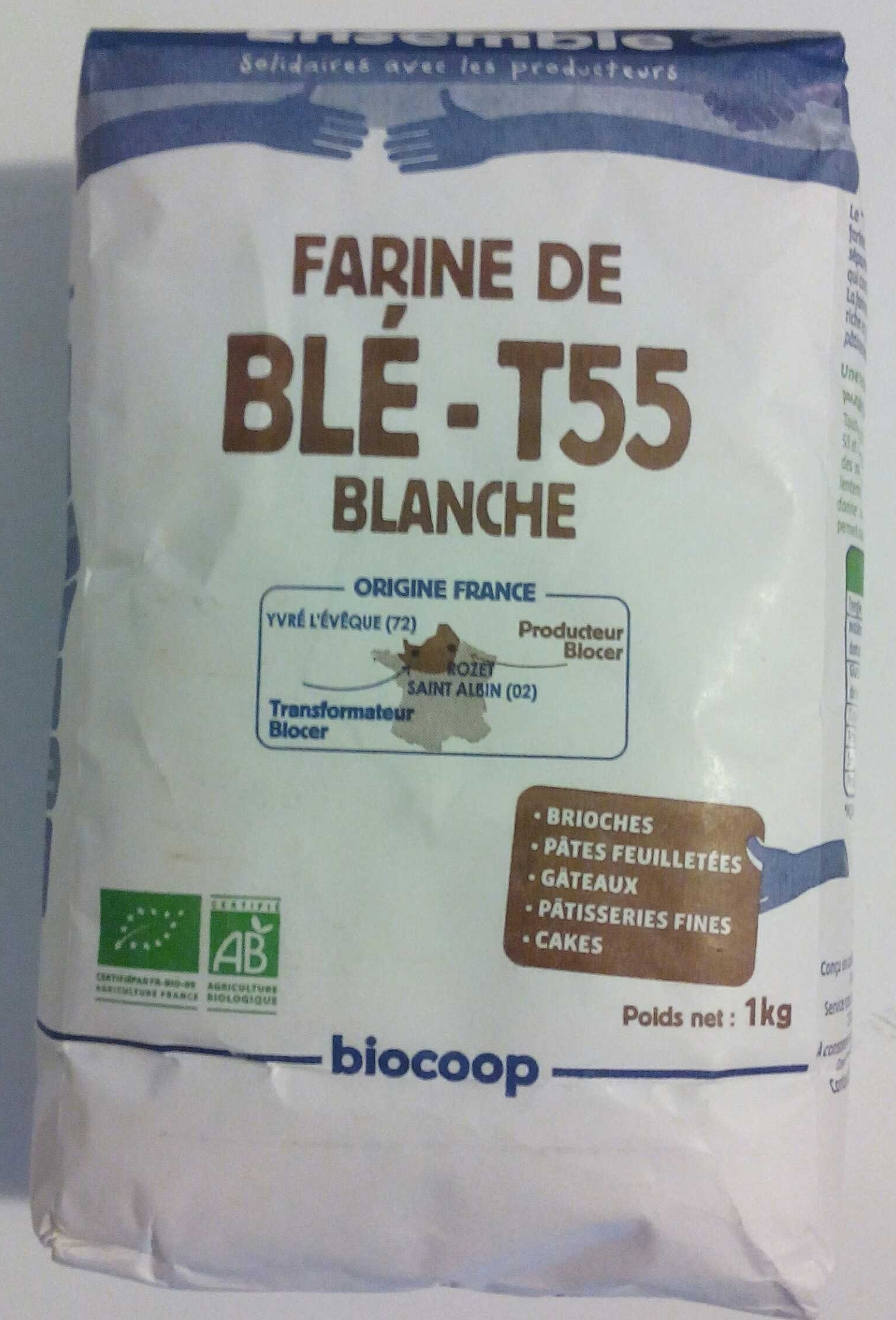 Farine de blé - T55 blanche - Produit