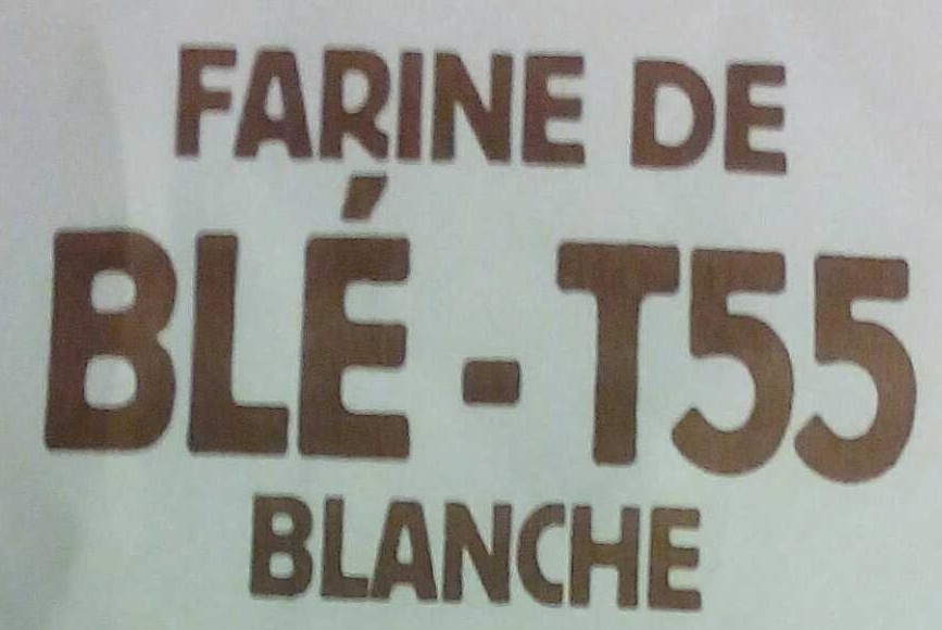 Farine de blé - T55 blanche - Ingrédients