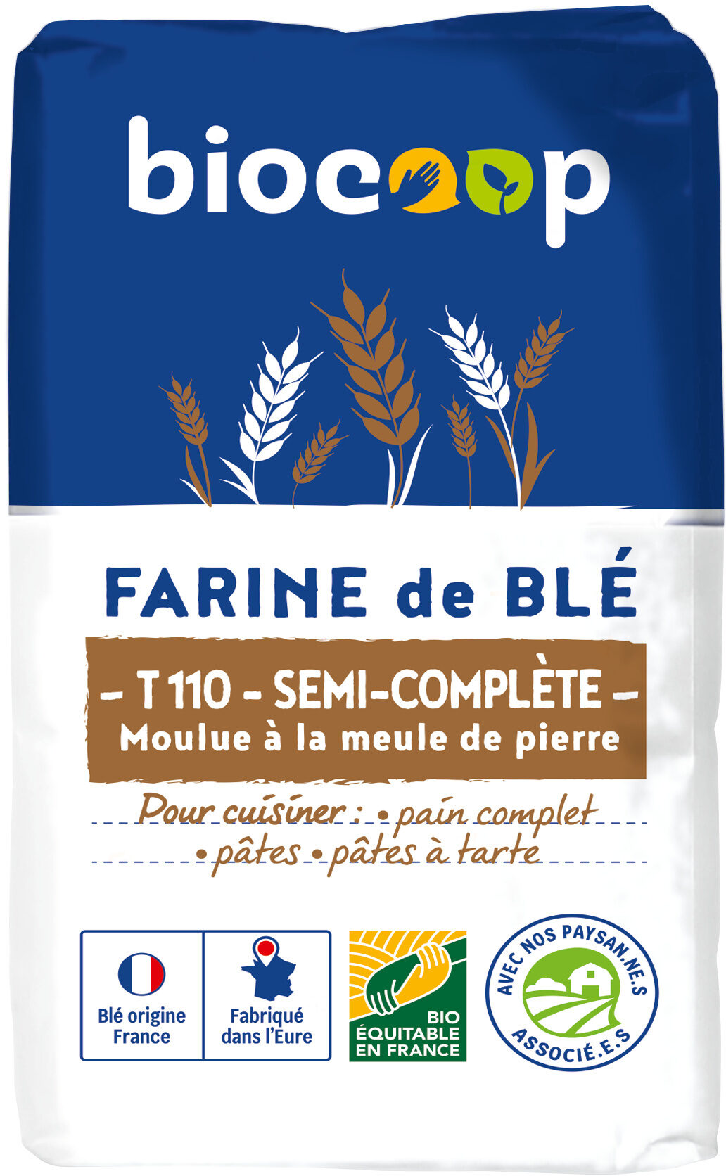 Farine de blé T110 semi-complète - نتاج - fr