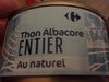 Thon albacore au naturel - Produit