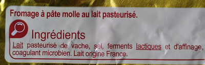 Pointe de Brie crémeux - Ingredients - fr