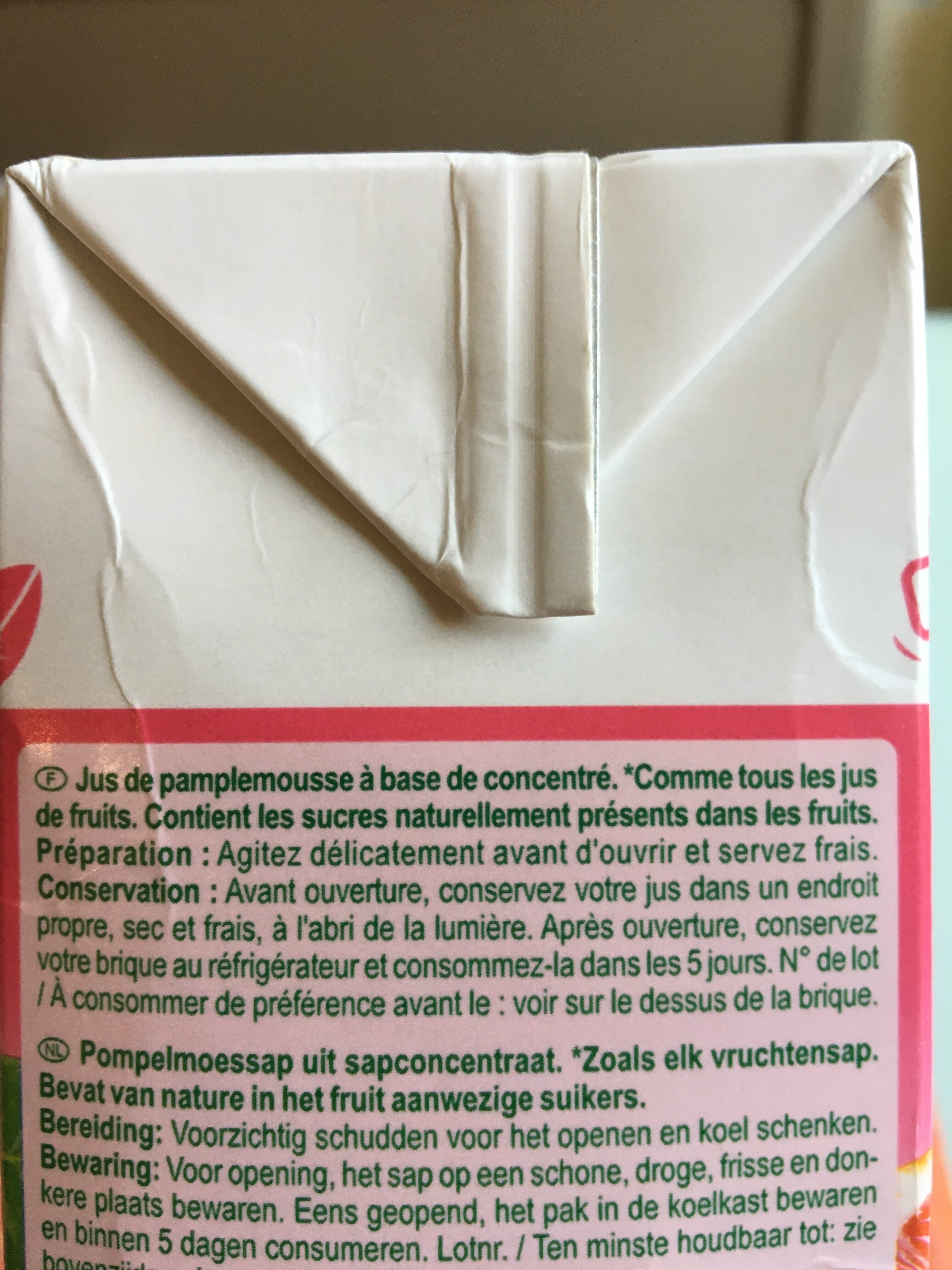 Pamplemousse - Ingredientes - fr