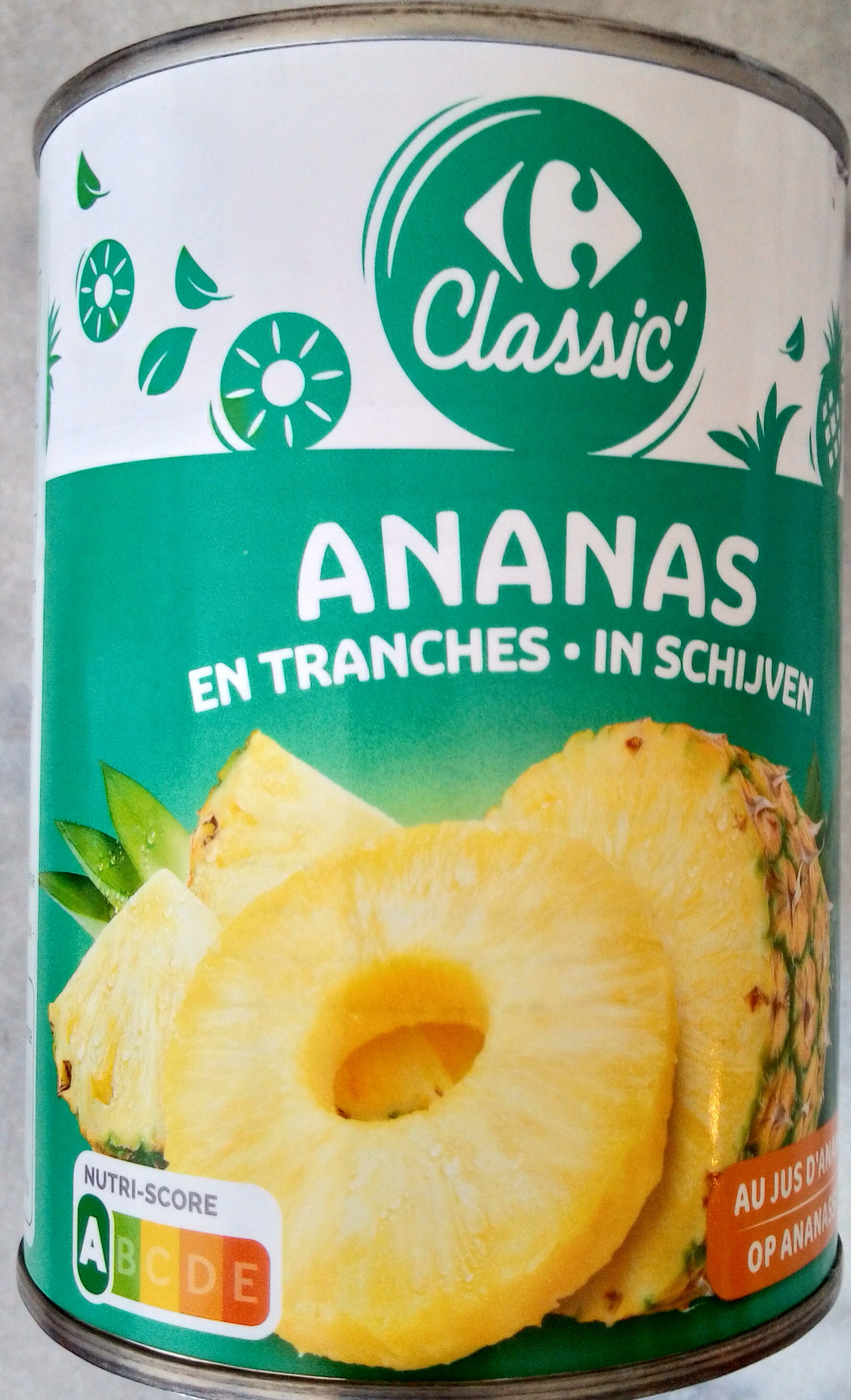 Ananas en tranches au jus d'ananas - Producte - fr