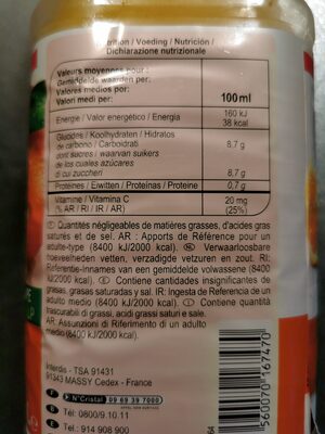Jus d'orange pur jus - Ingredients - fr