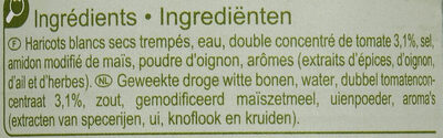 Haricots blancs à la tomate - Ingredients - fr