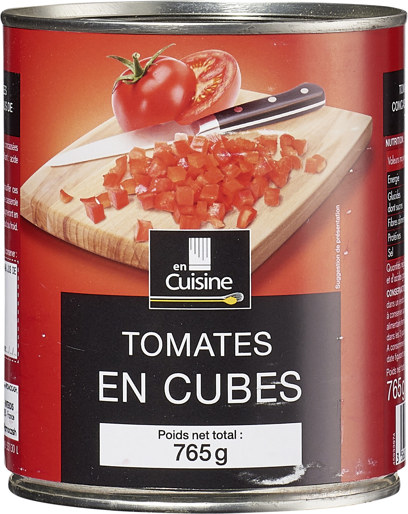 Pulpe de tomates en cubes au jus - Produit