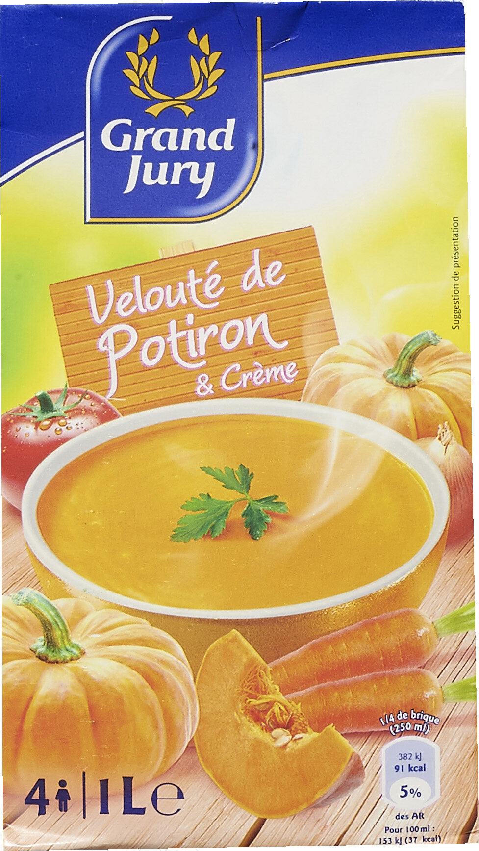 Velouté de Potiron & Crème - Product - fr